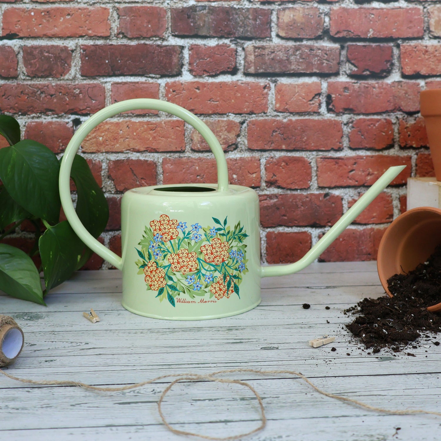 Orange Grove Watering Can – William Morris Jasmine Design