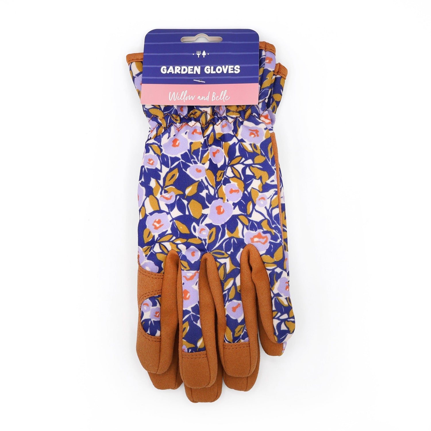 Willow and Belle Outdoor Gardening Gloves - Abstract Floral Design