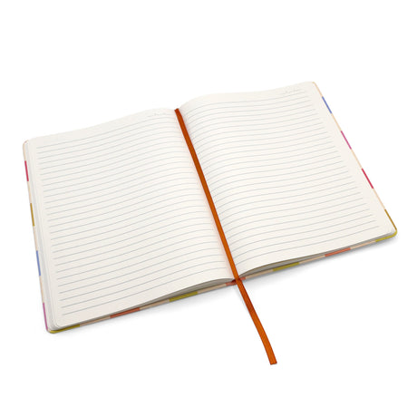 Saje Journal Notebook - Rainbow Check B5 Design