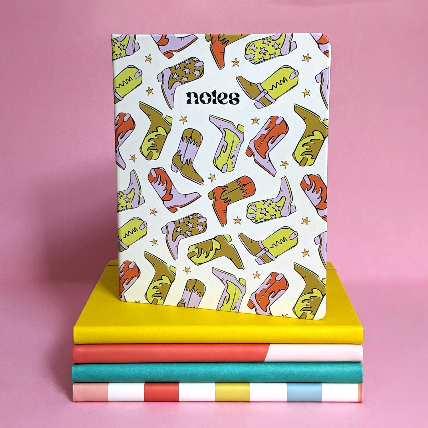 Saje Journal Notebook - Cowboy Boots B5 Design