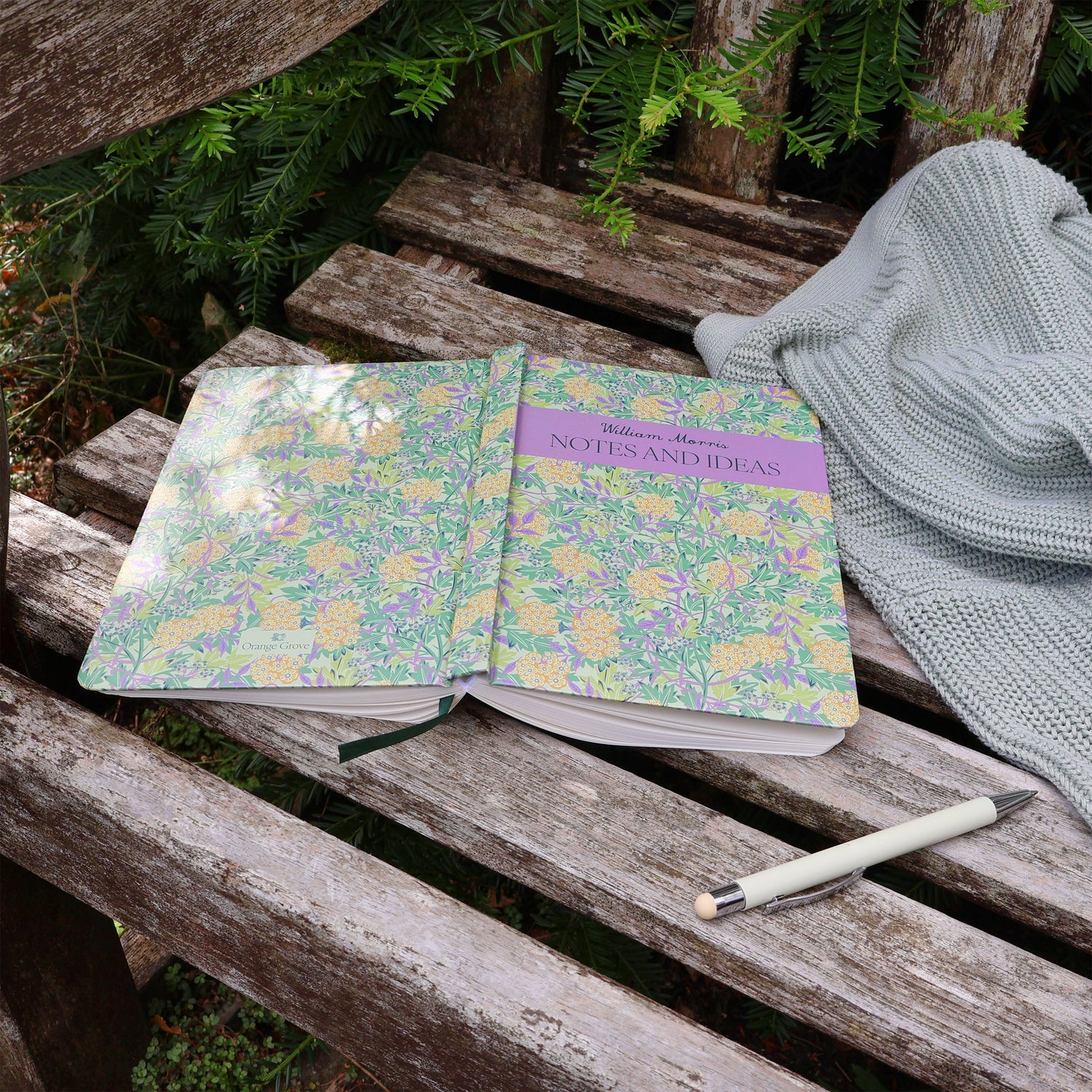 William Morris Journal Notebook – Jasmine Purple A5 Design