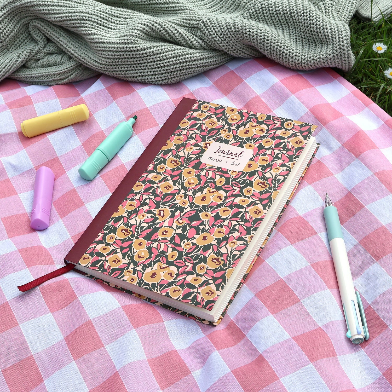 Journal Notebook – Abstract Floral Autumn A5 Design