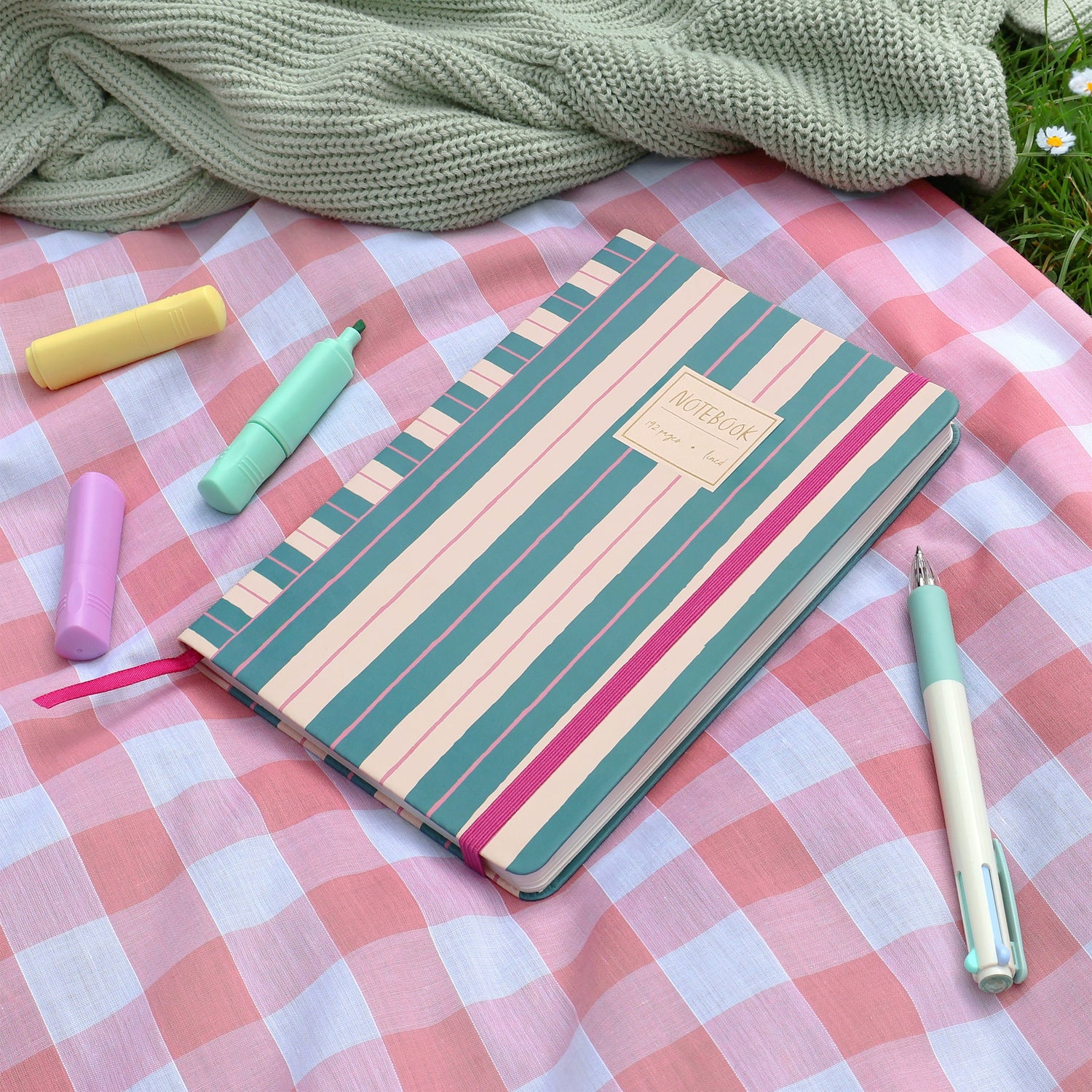Journal Notebook – Candy Stripes A5 Design