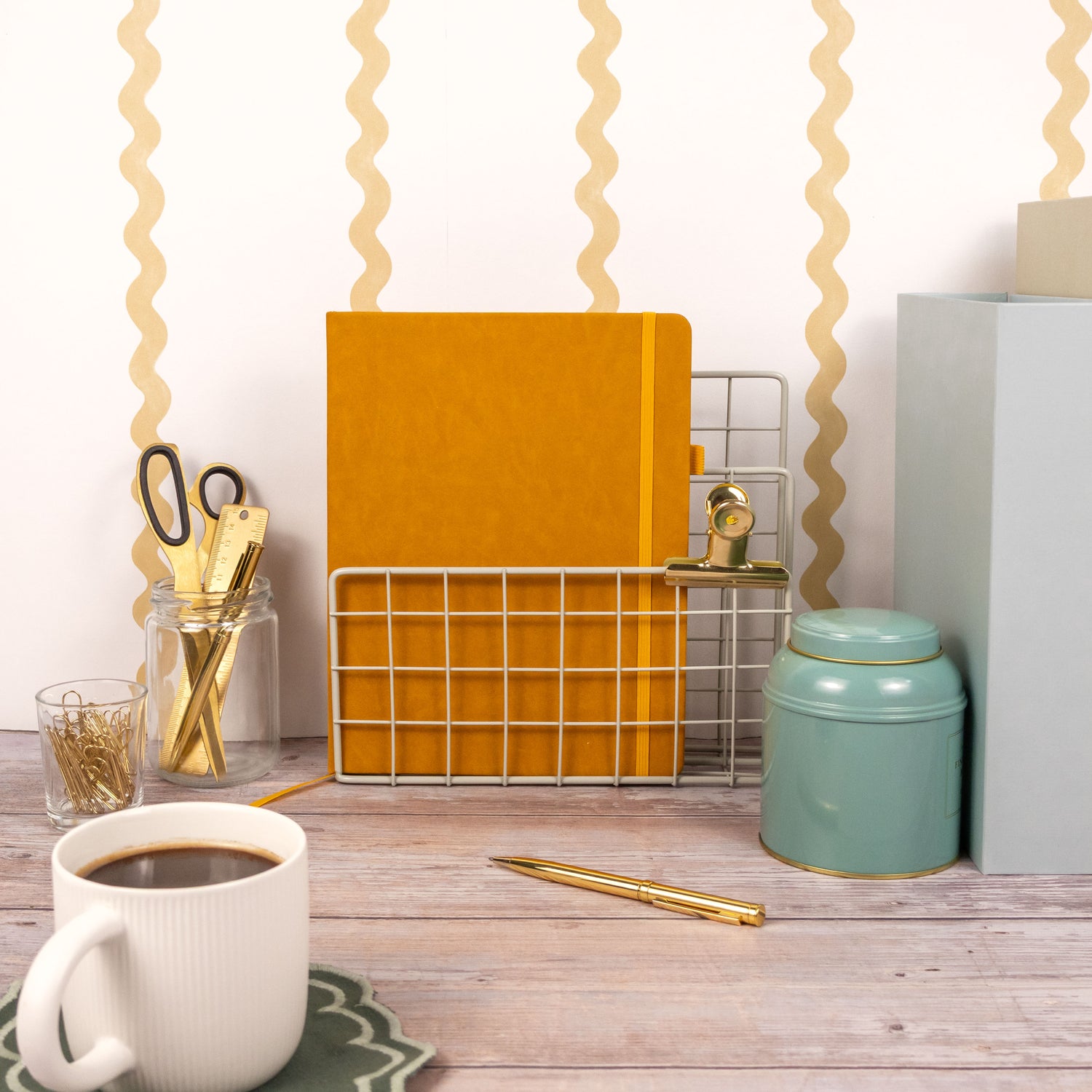 RK Ochre B5 Journal Notebook – Classic Hardback Design