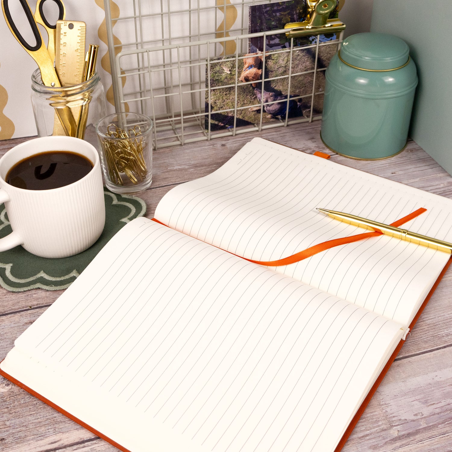 RK Rust Red B5 Journal Notebook – Classic Hardback Design