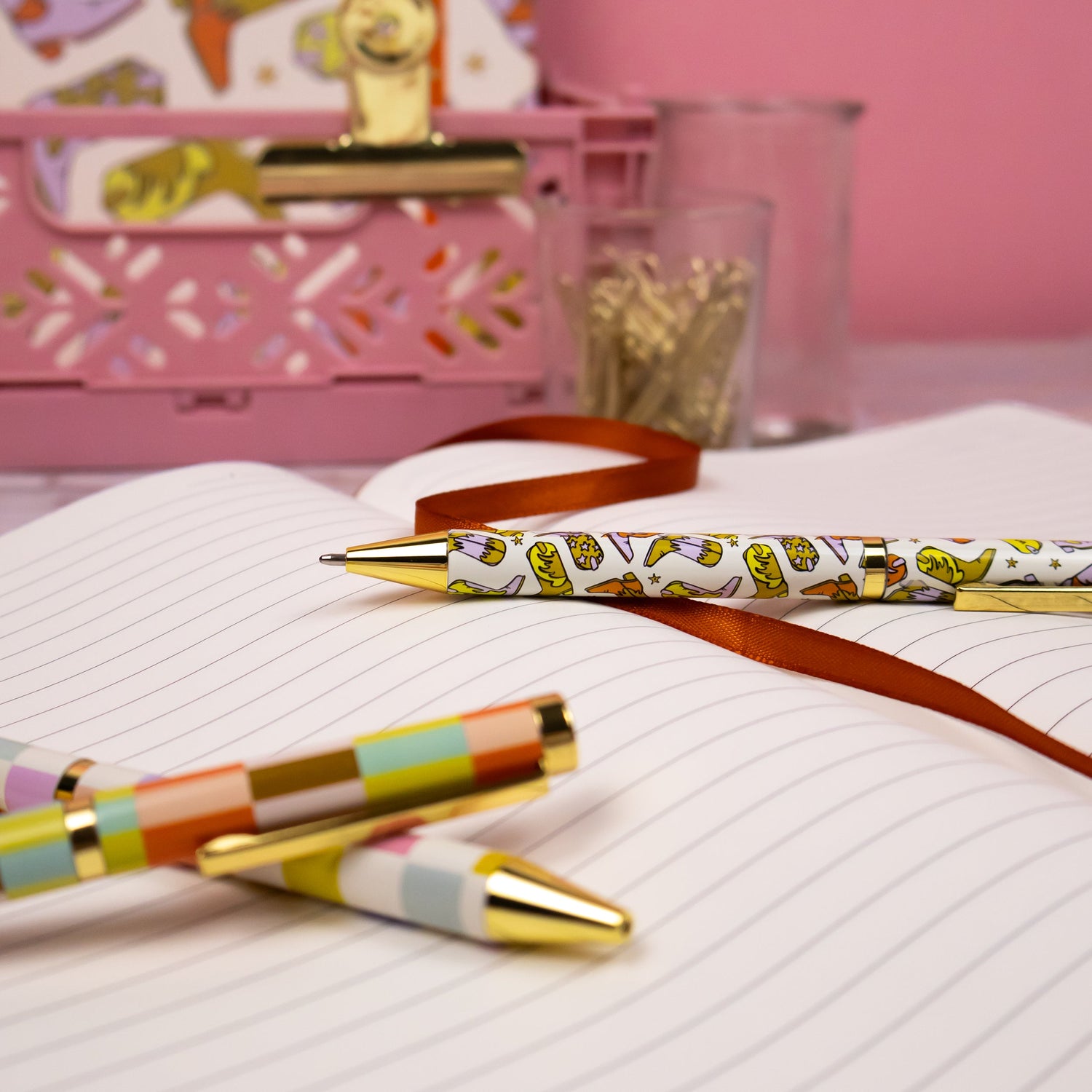 Saje Mixed Design Ballpoint Pens in Gift Box – Set of 3 Pens