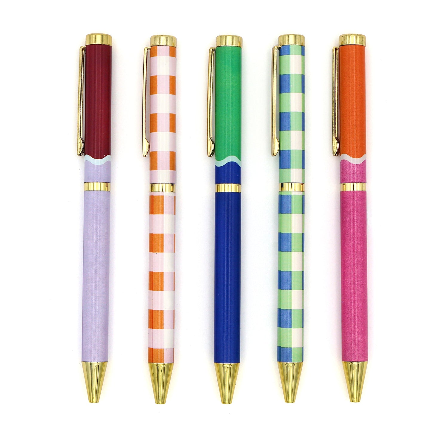 Saje Mixed Design Ballpoint Pens in Gift Box – Set of 5 Pens