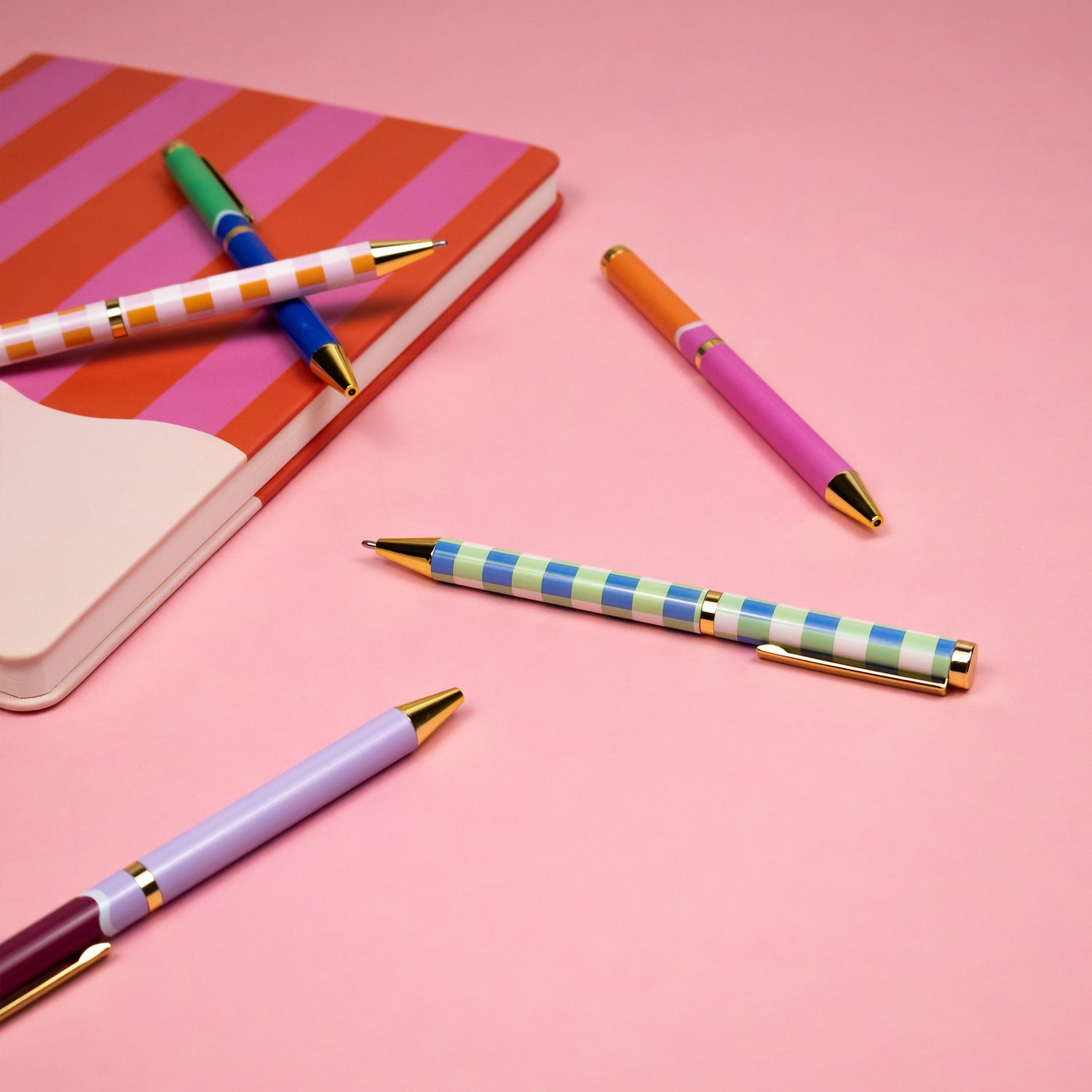 Saje Mixed Design Ballpoint Pens in Gift Box – Set of 5 Pens