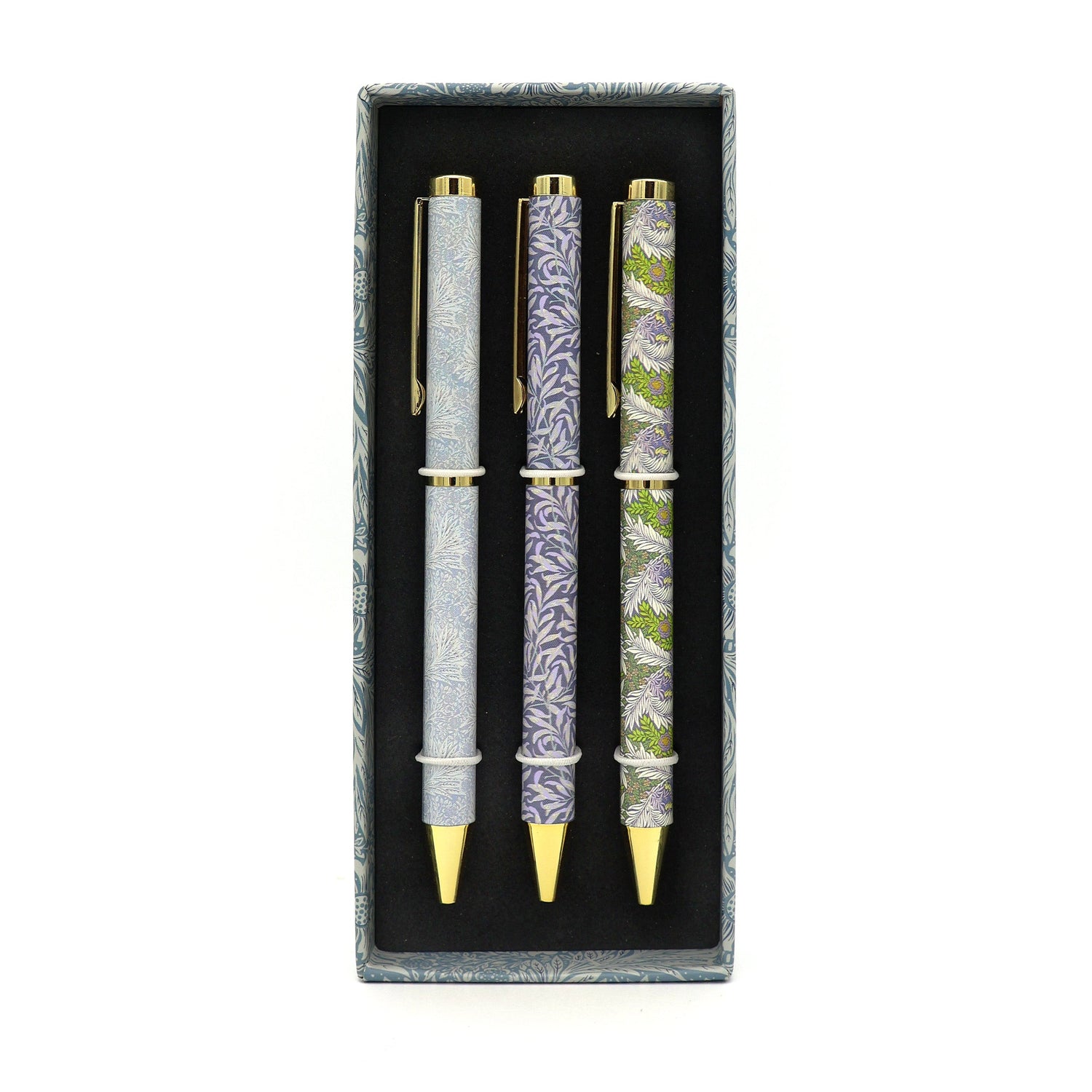 Orange Grove William Morris Ballpoint Pens in Gift Box – Set of 3 Pens