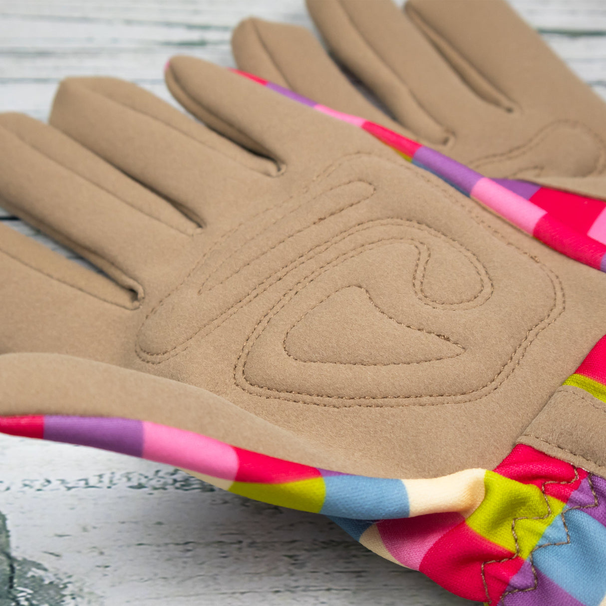 Willow and Belle Gardening Gloves - Pink Gingham Design
