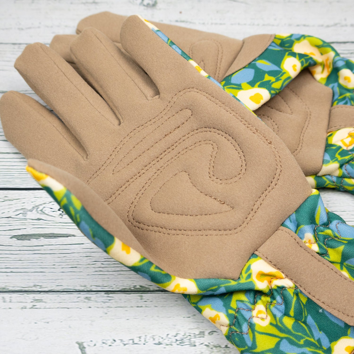 Willow and Belle Gardening Gloves - Abstract Floral Design
