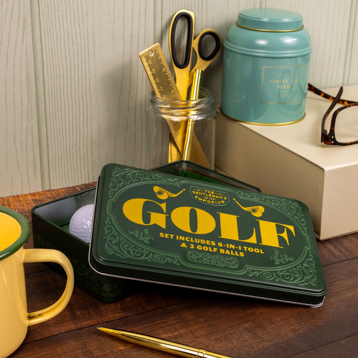 The Gentleman’s Emporium Golf Tin Set