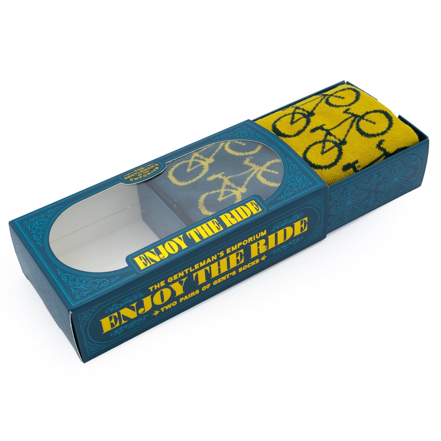 The Gentleman’s Emporium “Enjoy the Ride” Socks – 2 Pair Gift Set