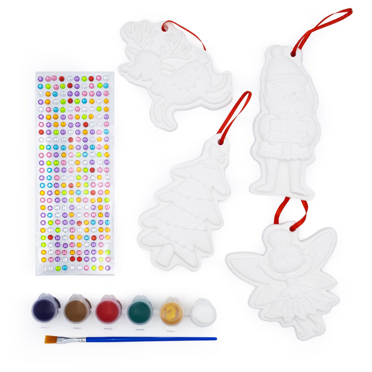 Christmas Crafts Paint Your Own Hanging Decorations