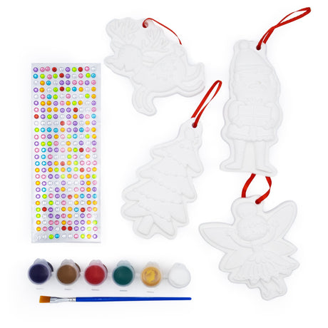 Christmas Crafts Paint Your Own Hanging Decorations