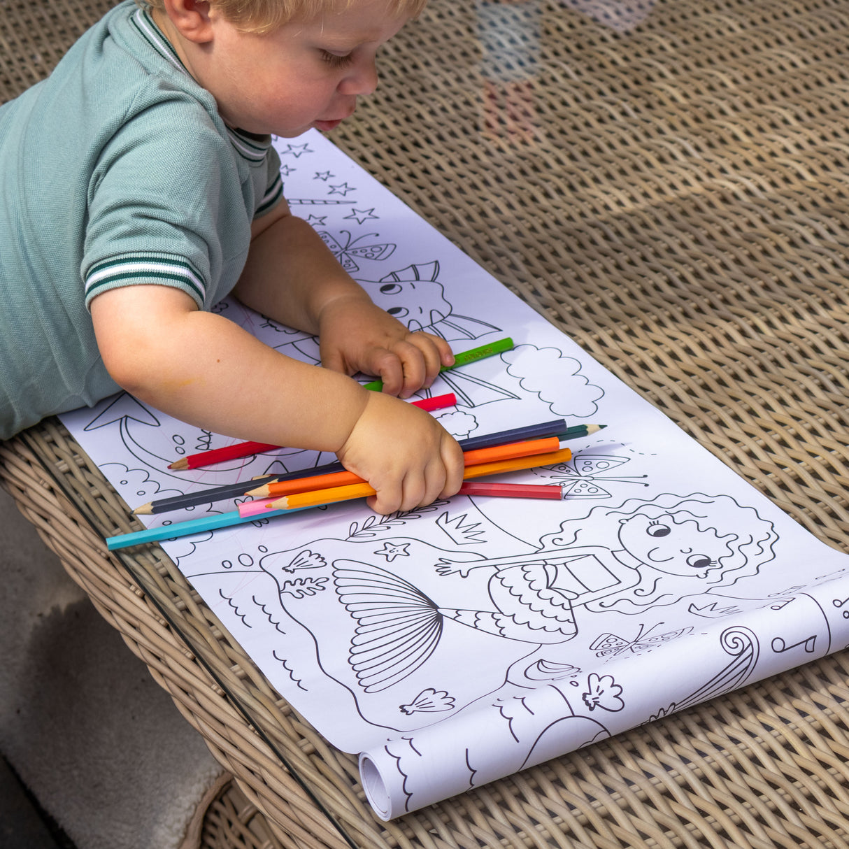 Colour Your Own 3m Magical Creatures Poster