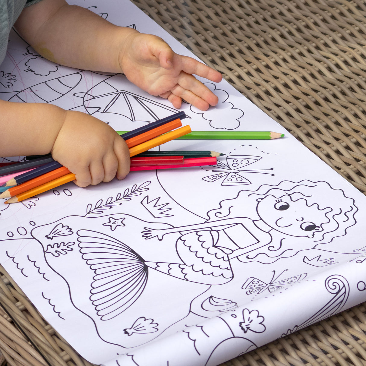 Colour Your Own 3m Magical Creatures Poster