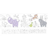 Colour Your Own 3m Jungle Animals Poster