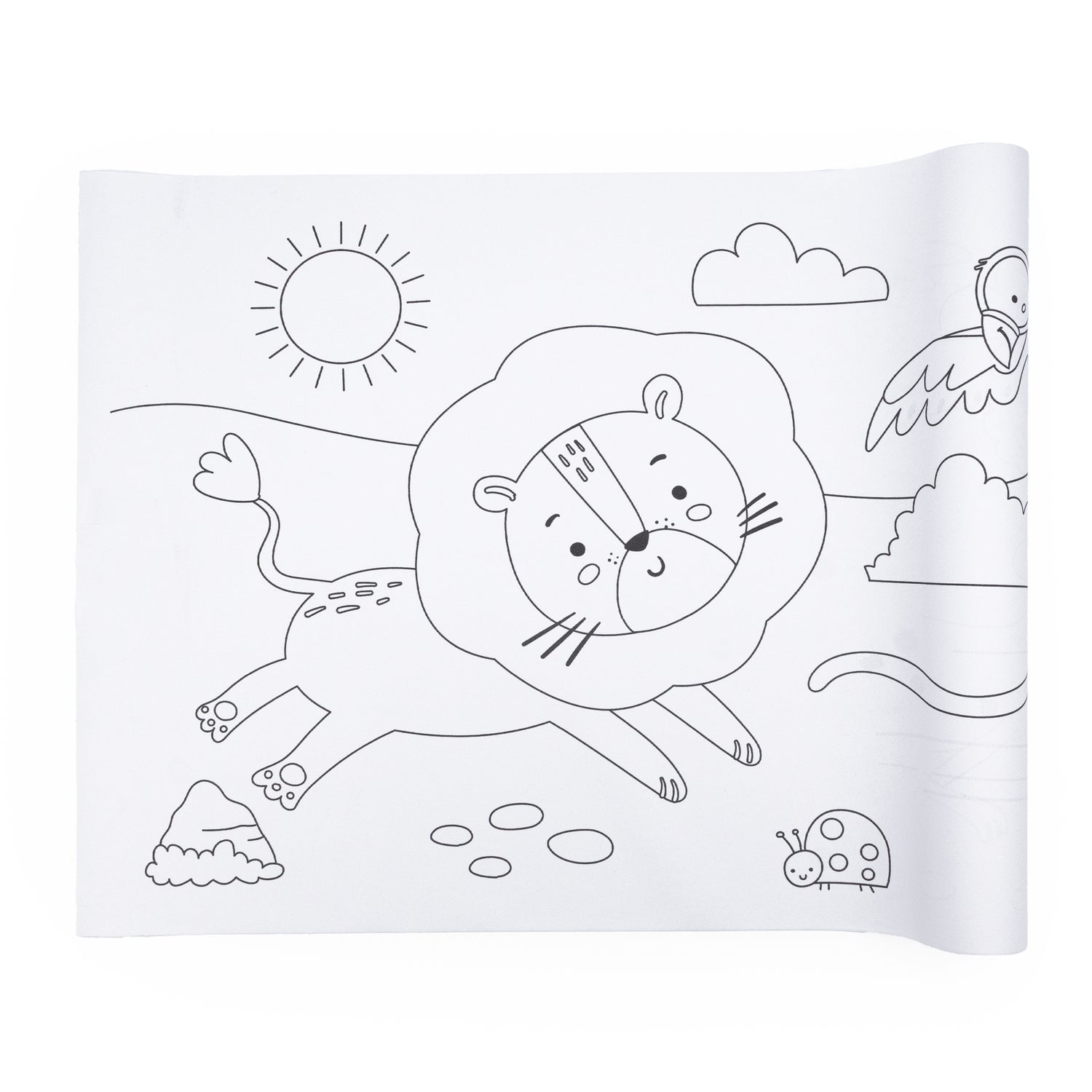Colour Your Own 3m Jungle Animals Poster