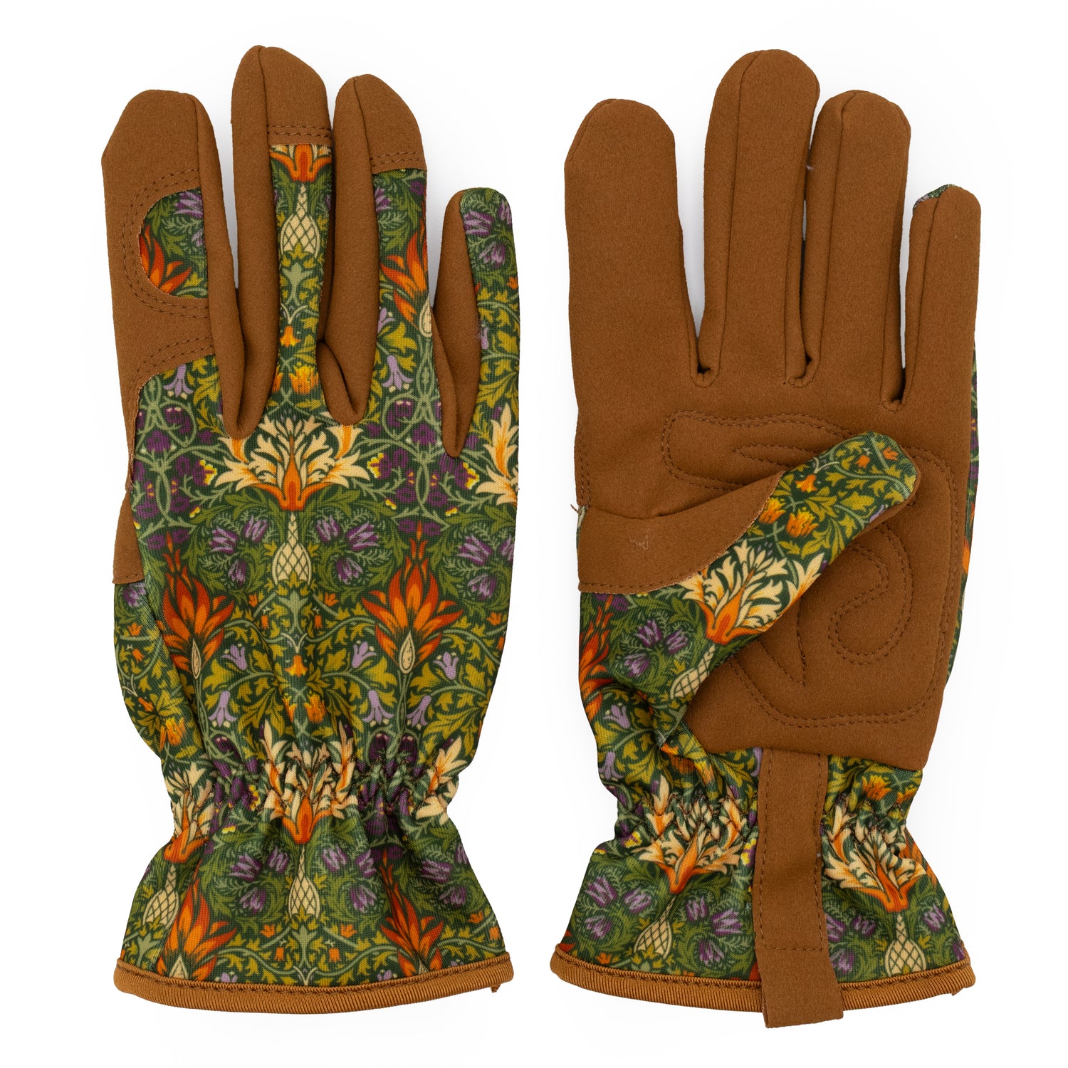 Orange Grove Gardening Gloves - Women's One Size – William Morris Snakeshead Design