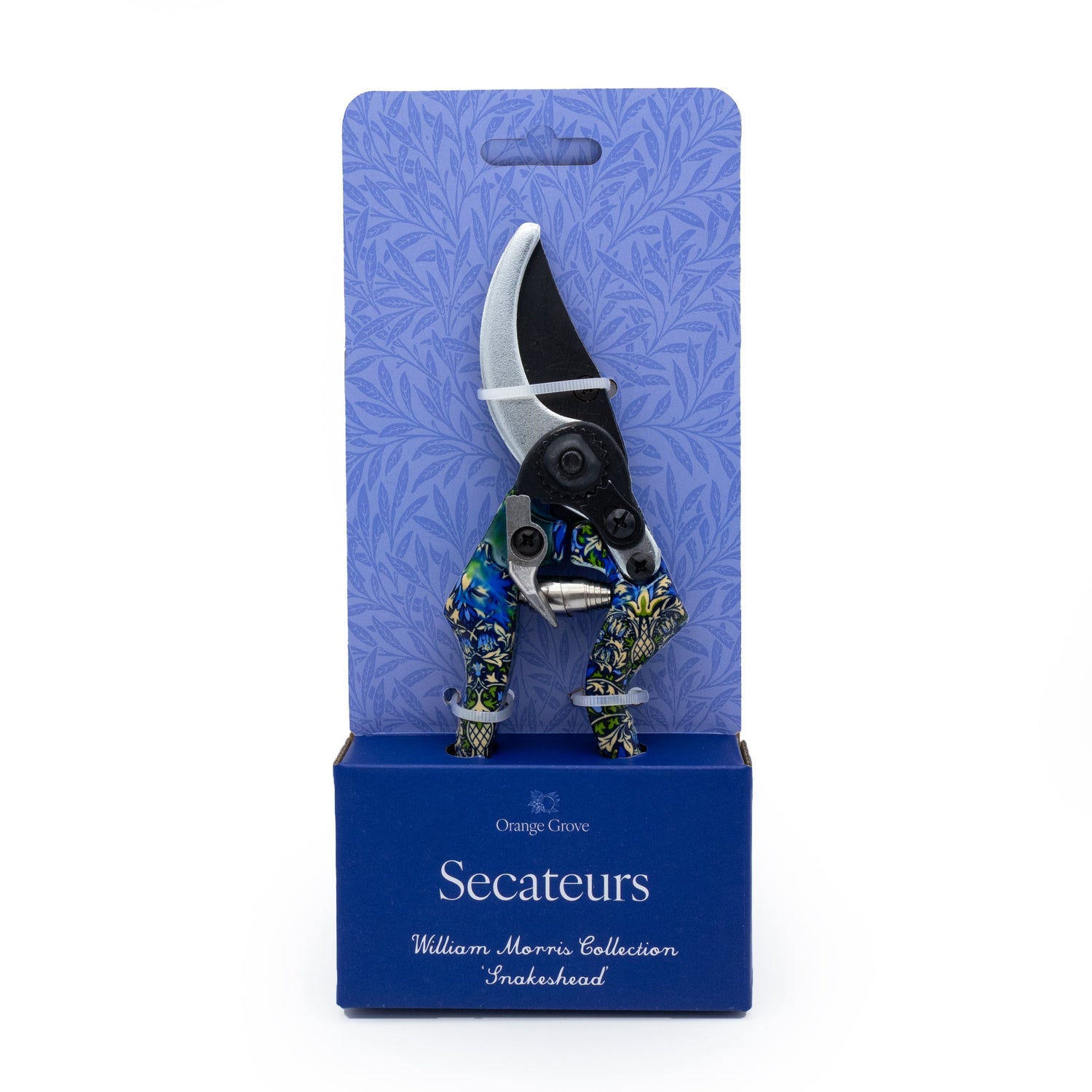 Orange Grove Secateurs - William Morris Snakeshead Design