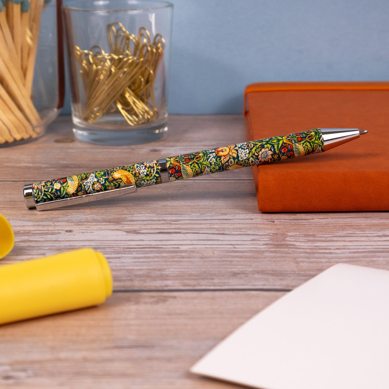 William Morris Strawberry Thief Ballpoint Pen in Gift Box