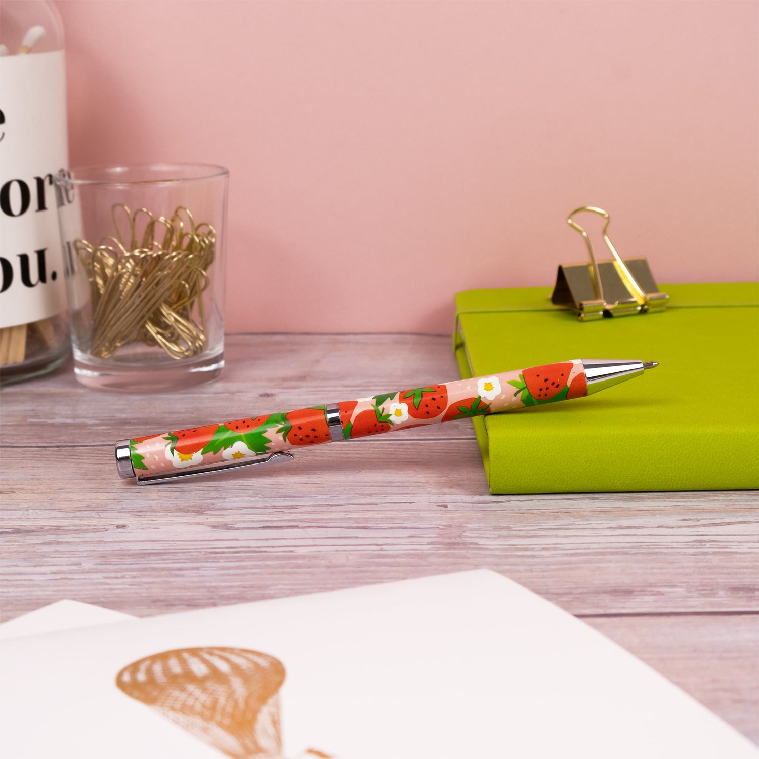 Strawberries Ballpoint Pen in Gift Box