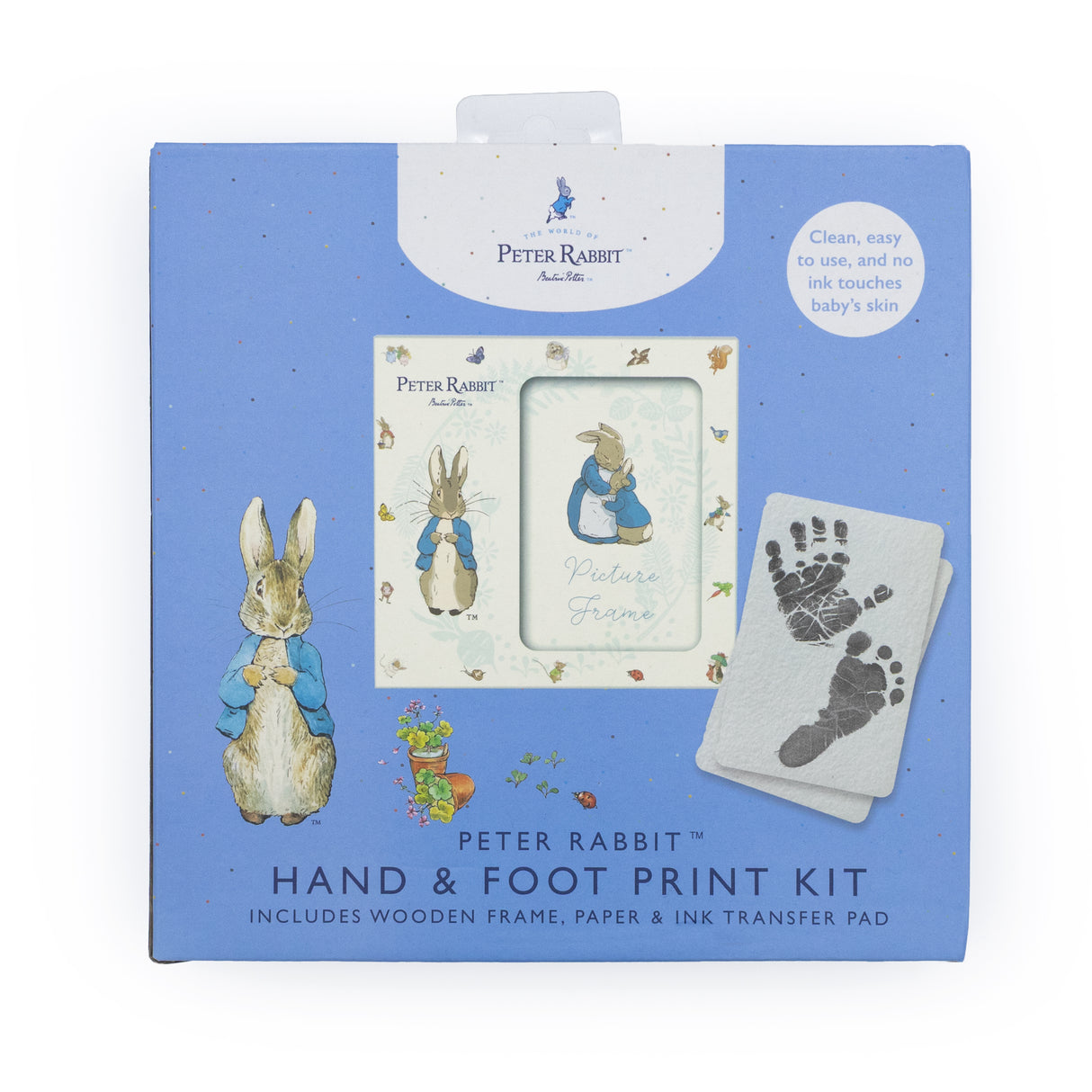 Peter Rabbit Hand & Foot Print Kit – Baby Keepsake Frame