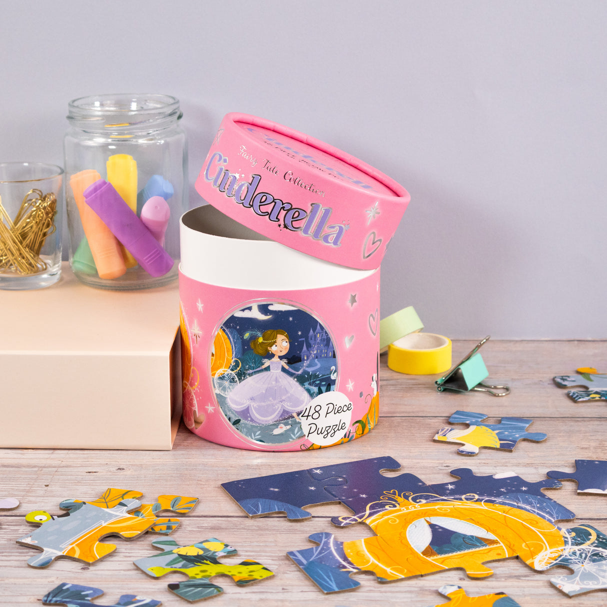 Cinderella Jigsaw Puzzle – 48 Pieces (Tube Pack)