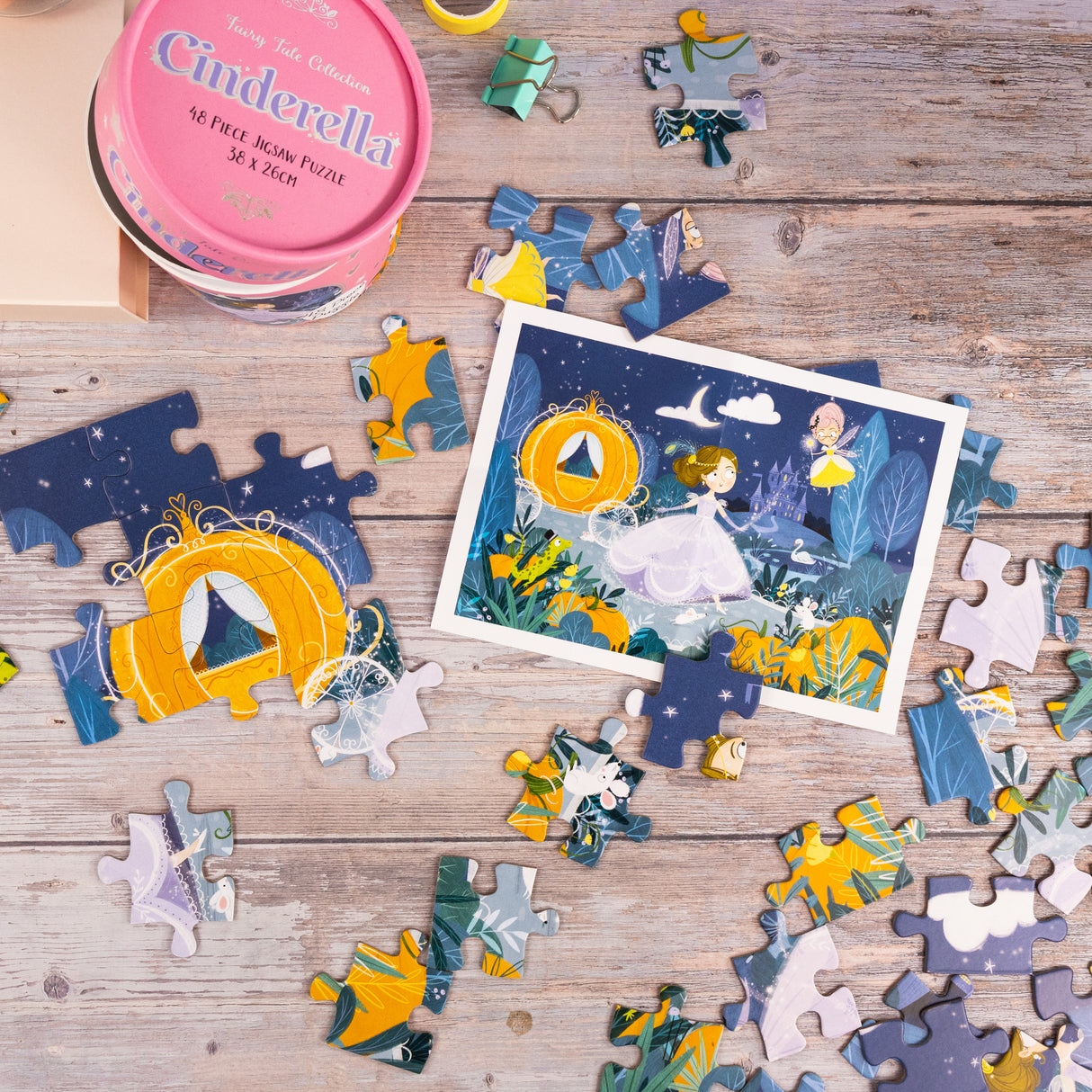 Cinderella Jigsaw Puzzle – 48 Pieces (Tube Pack)