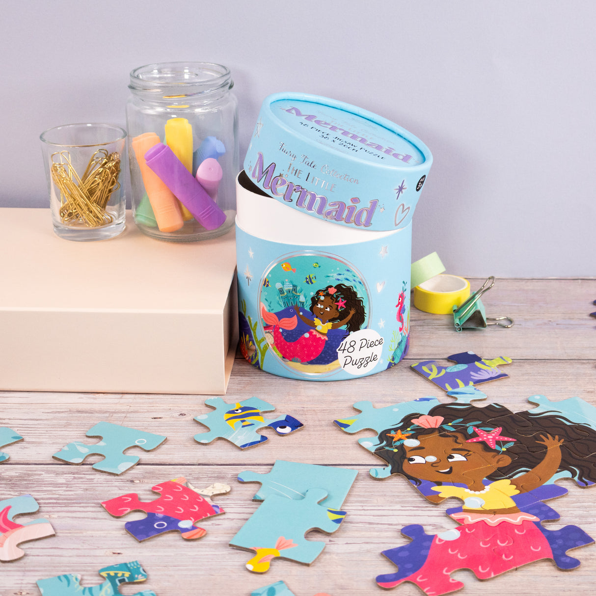The Little Mermaid Jigsaw Puzzle – 48 Pieces (Tube Pack)