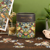 William Morris 'Strawberry Thief' Jigsaw - 100 Piece Puzzle in a Gift-Ready Tube