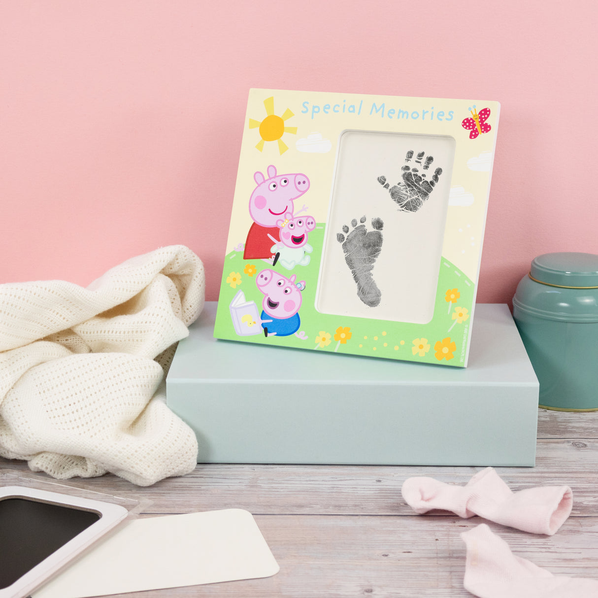 Peppa Pig Hand & Foot Print Kit - Baby Keepsake Frame