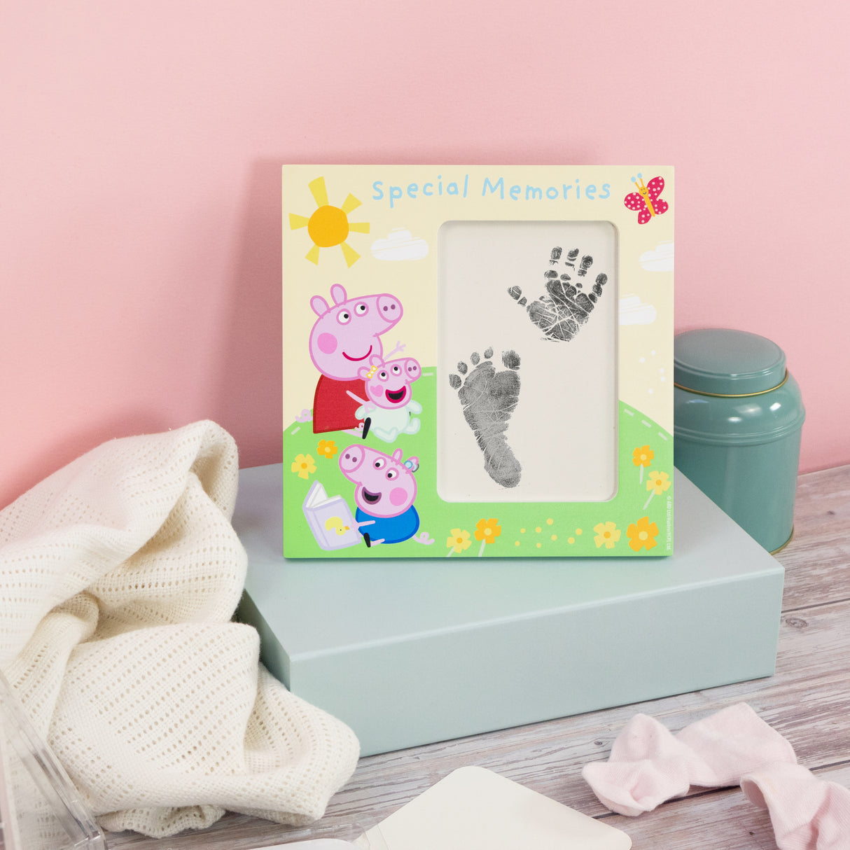 Peppa Pig Hand & Foot Print Kit - Baby Keepsake Frame