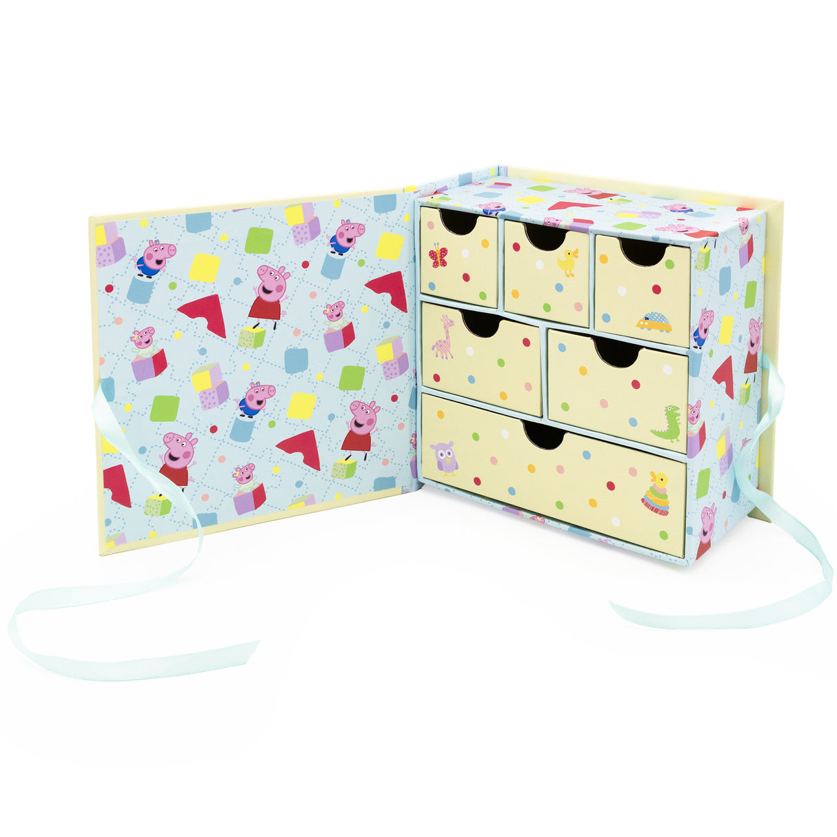 Peppa Pig Baby Keepsake Box - 6 Drawer Memory Box