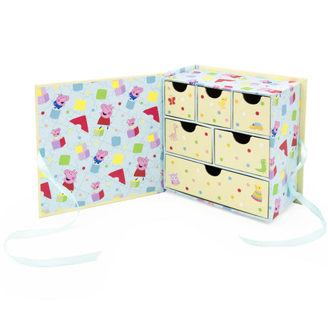 Peppa Pig Baby Keepsake Box - 6 Drawer Memory Box