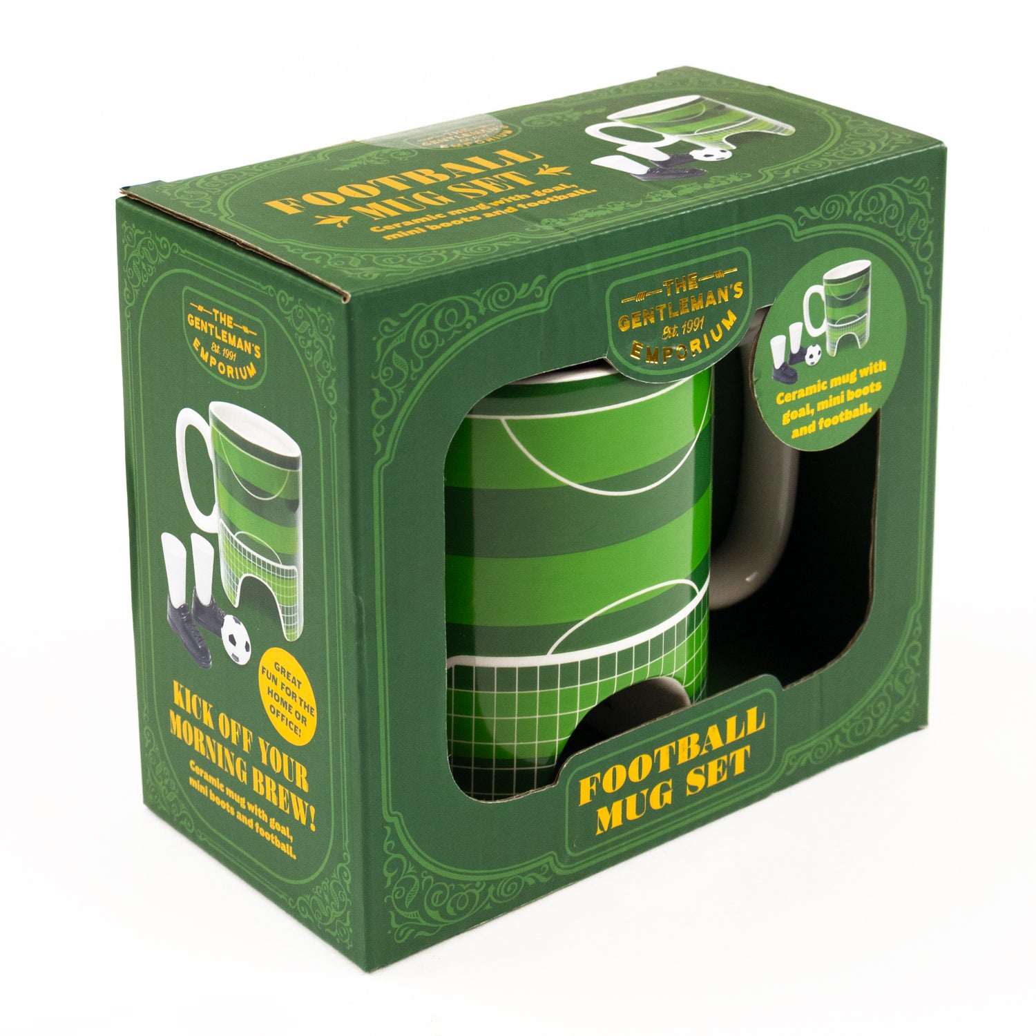 The Gentlemen's Emporium Football Mug & Mini Game Gift Set