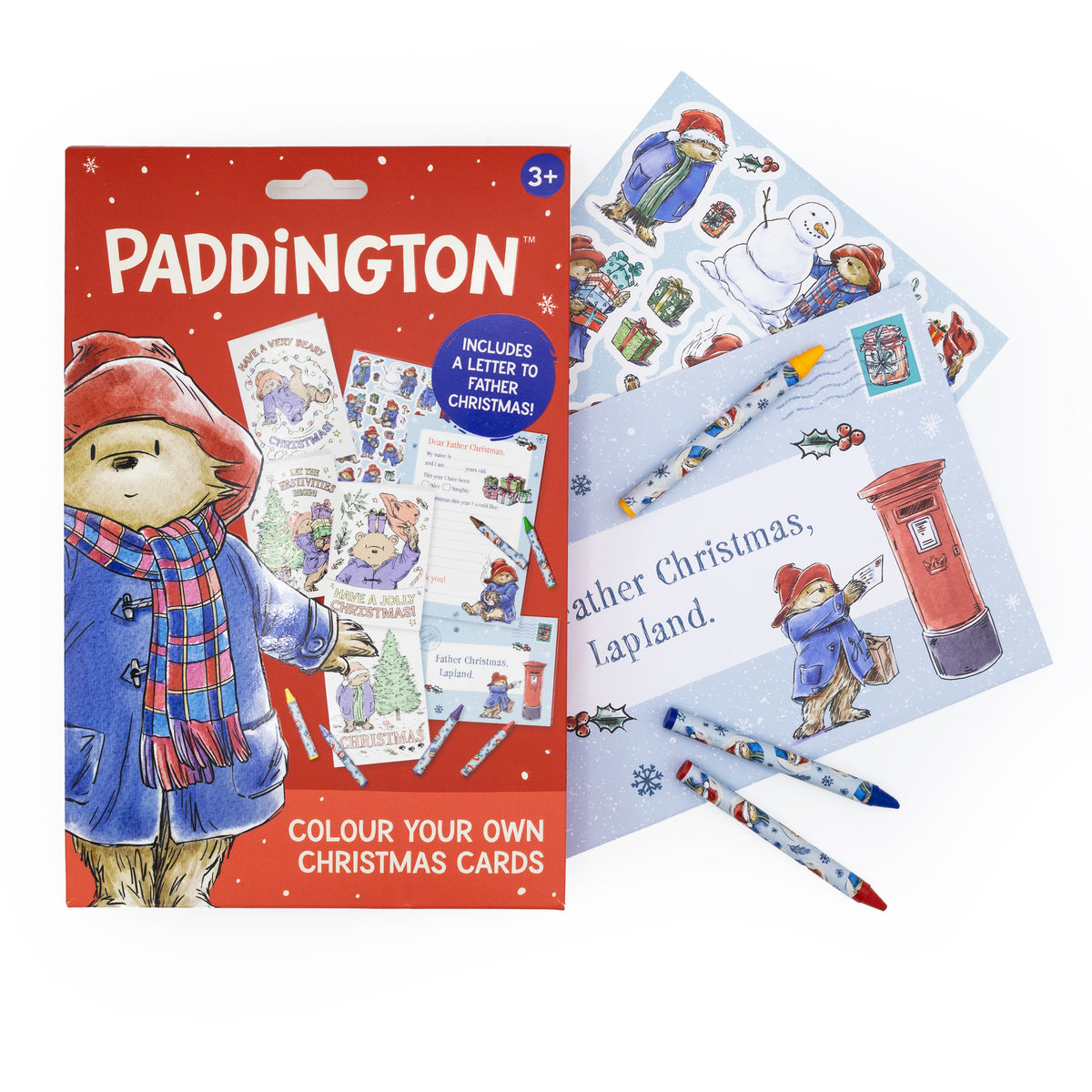 Paddington Colour Your Own Christmas Card Set