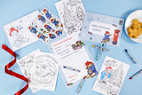 Paddington Colour Your Own Christmas Card Set