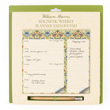Magnetic Weekly Planner - William Morris Strawberry Thief Design