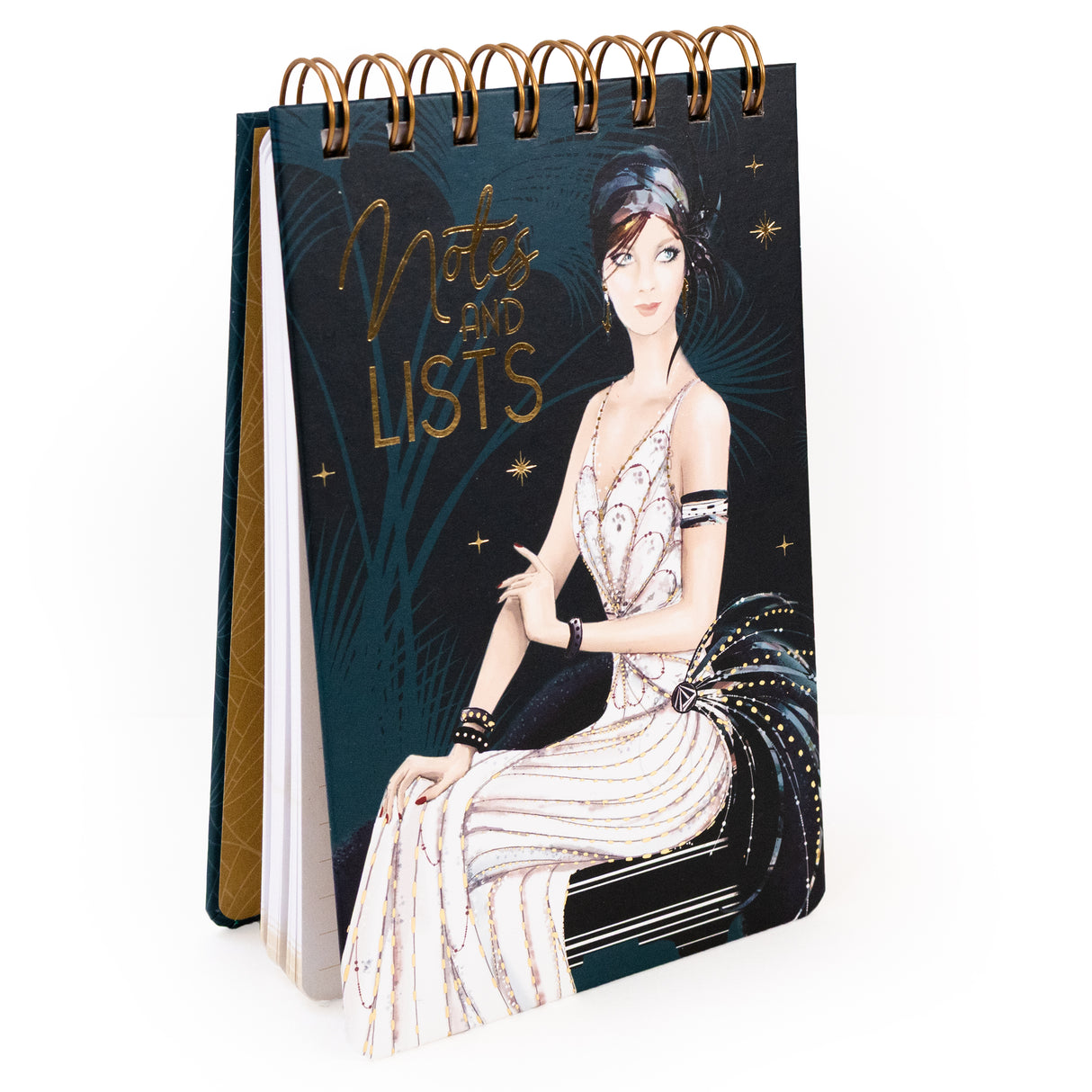 Chunky Notepad Jotter - Claire Coxon Art Deco Design