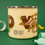 Natural History Museum Enamel Mug - Dinosaur Design