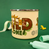 Natural History Museum Enamel Mug - Dinosaur Design