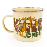 Natural History Museum Enamel Mug - Dinosaur Design