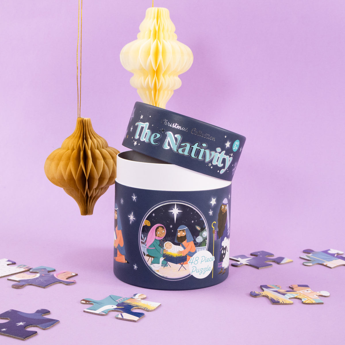 The Nativity Jigsaw - 48 Piece Puzzle in a Gift-Ready Tube