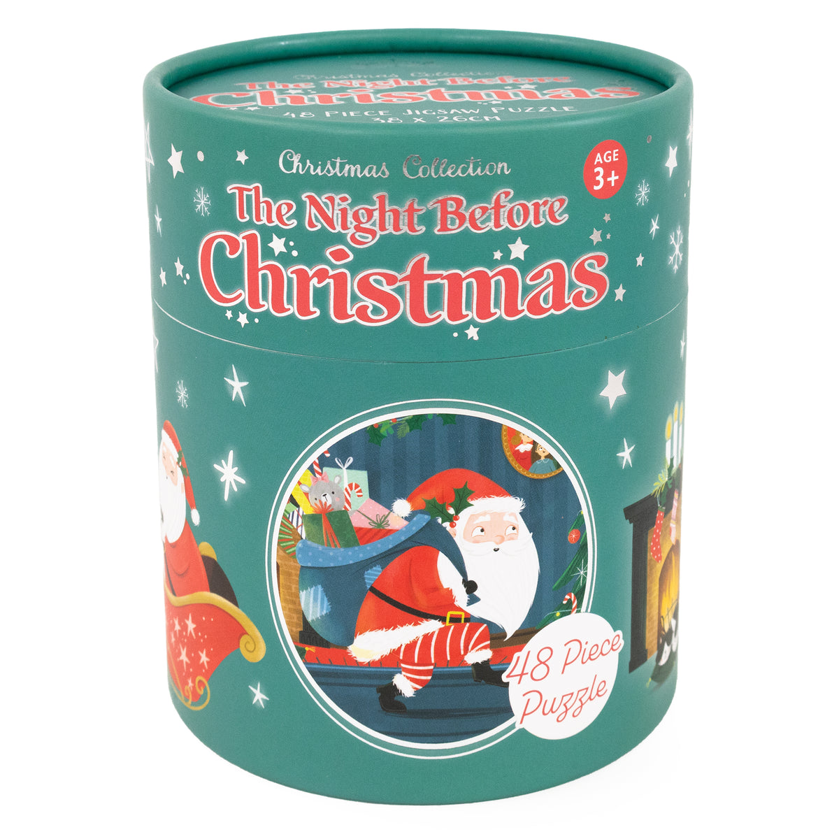 The Night Before Christmas Jigsaw - 48 Piece Puzzle in a Gift-Ready Tube