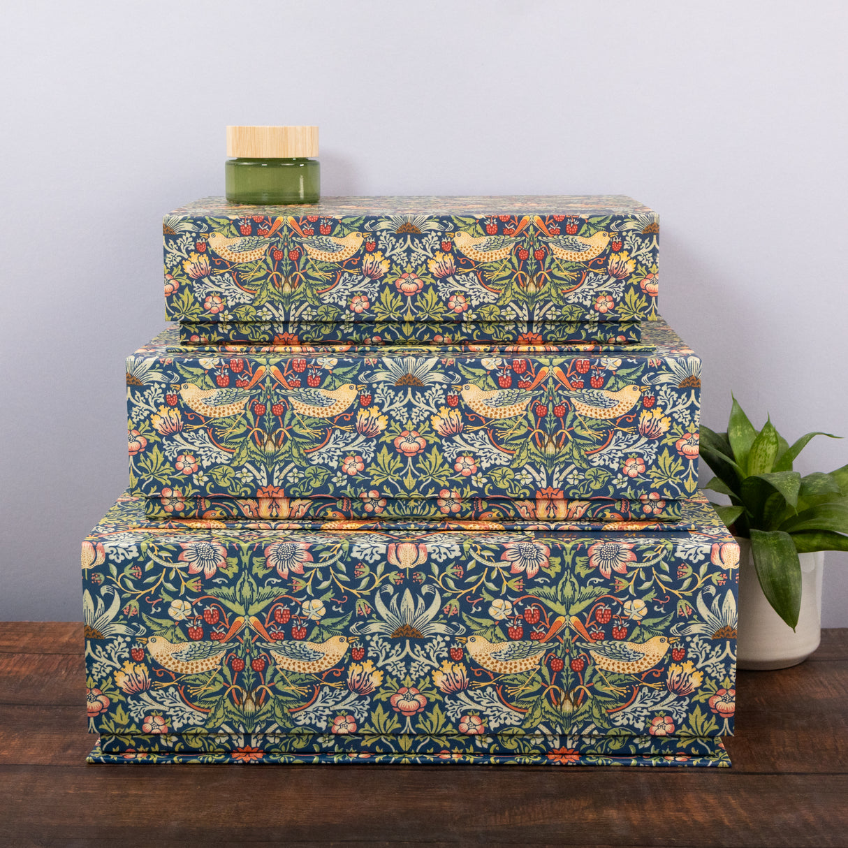Set of 3 Nesting Storage Boxes - William Morris