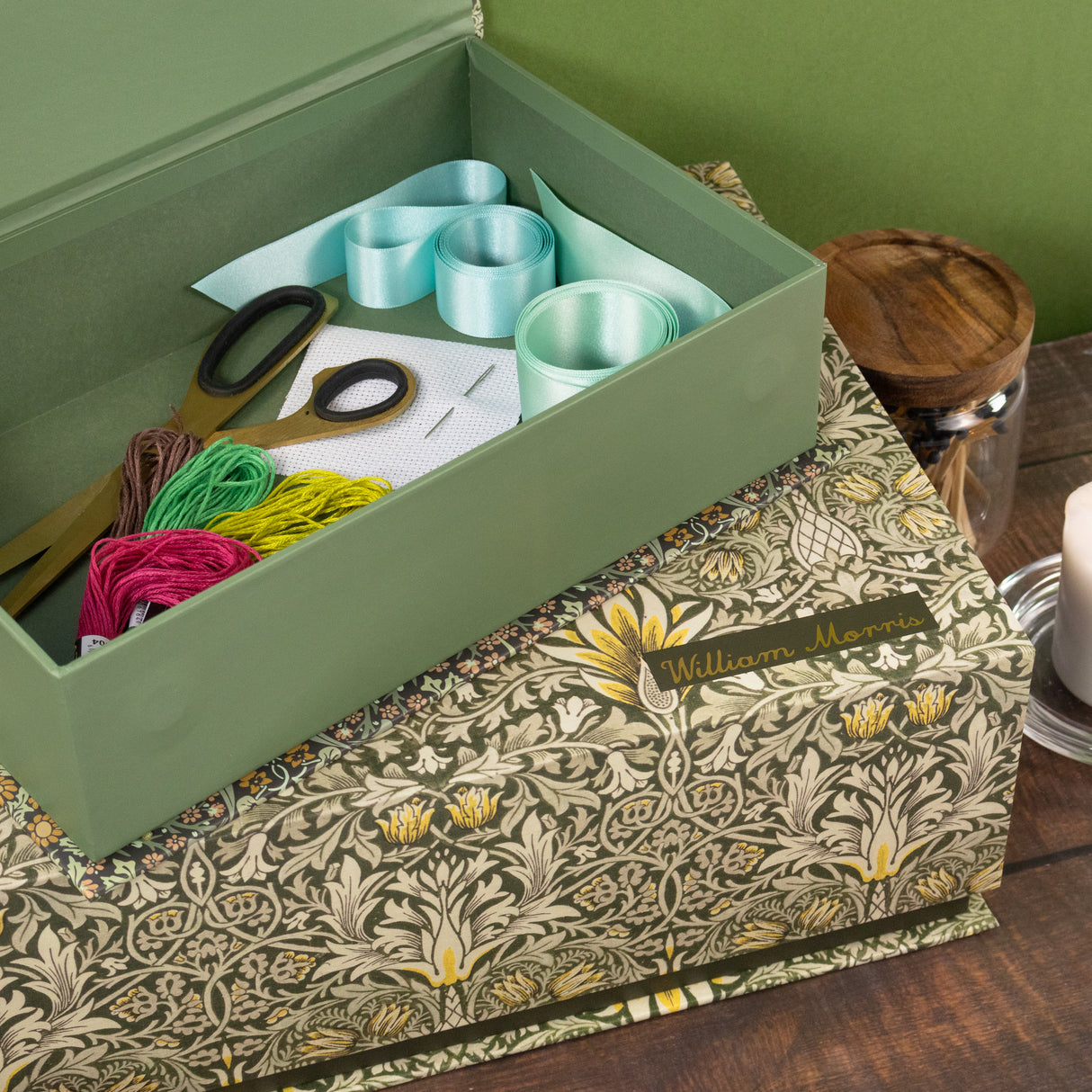 Set of 3 Nesting Storage Boxes - William Morris