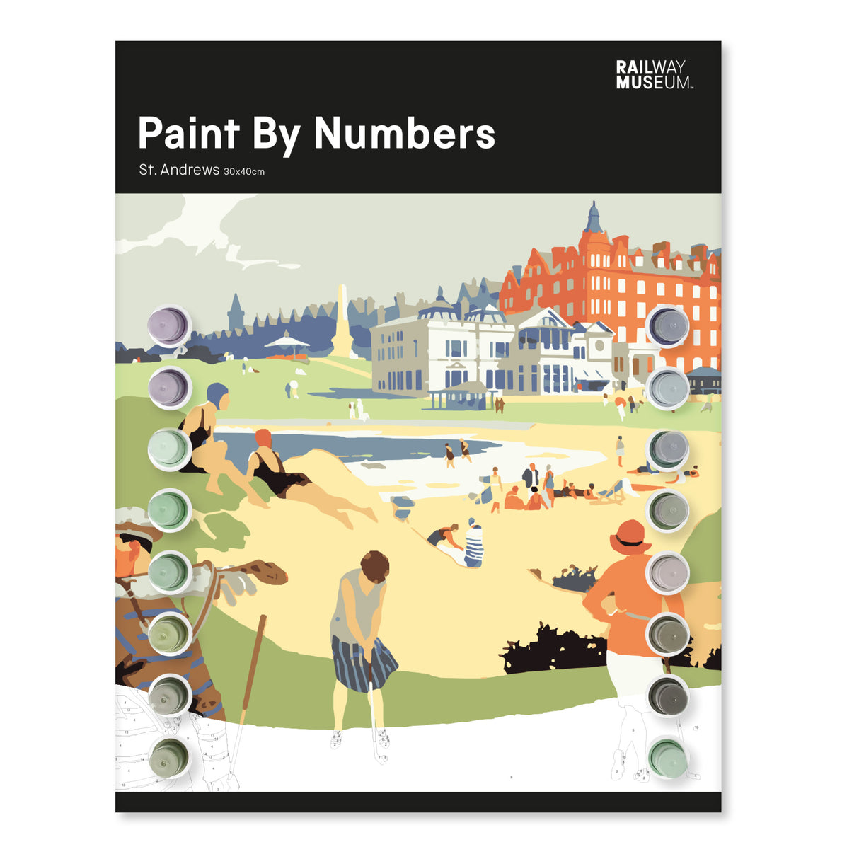 PRE-ORDER - Railway Museum Paint by Numbers Kit - St Andrews