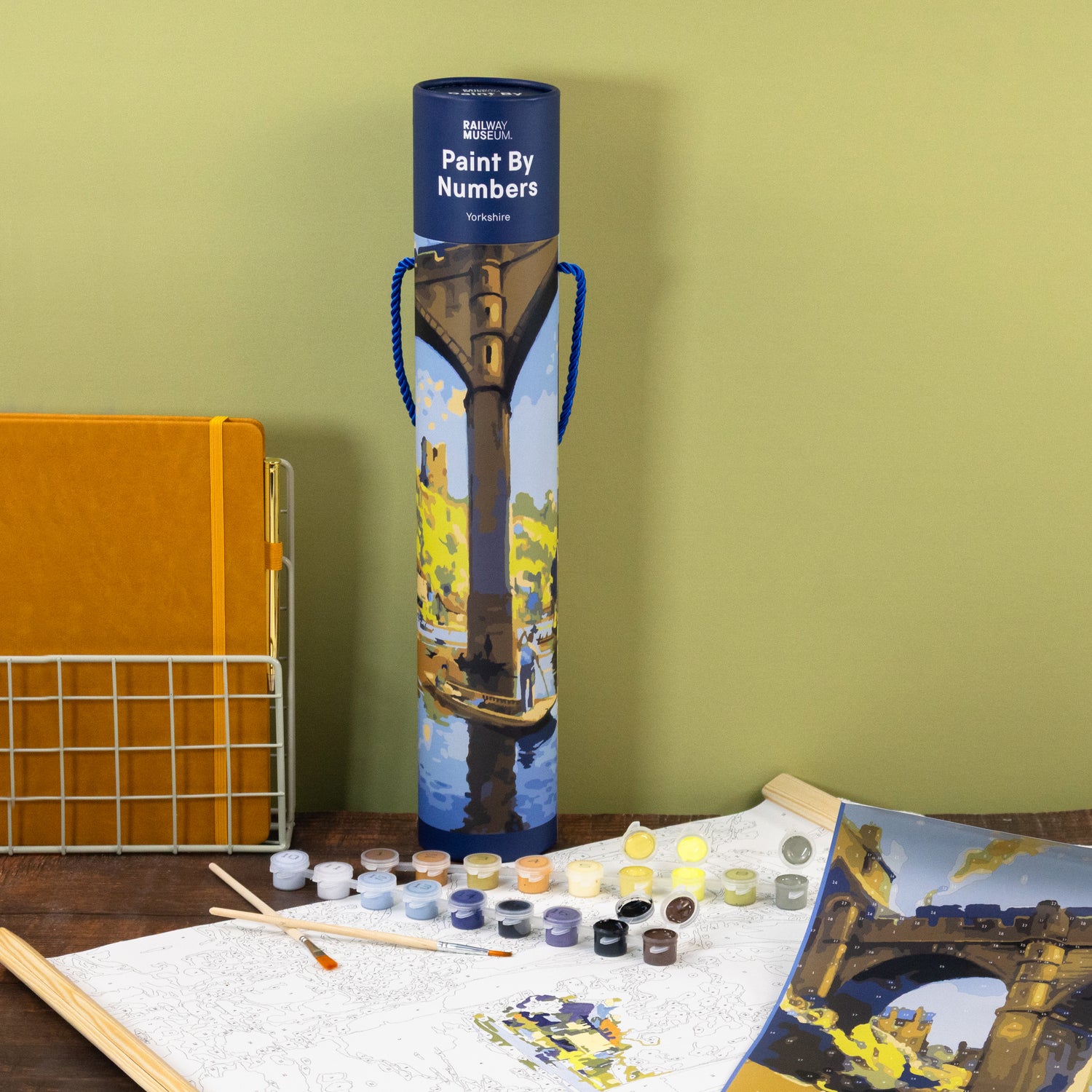 PRE-ORDER - Railway Museum Paint by Numbers Tube - Yorkshire